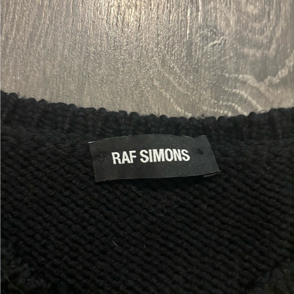 Raf Simons Black Smiley Intarsia Knit Sweater - Picture 2 of 4